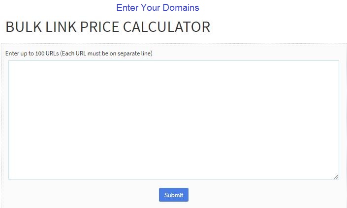 bulk link price calculator