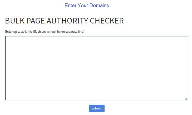 Page Authority Checker free