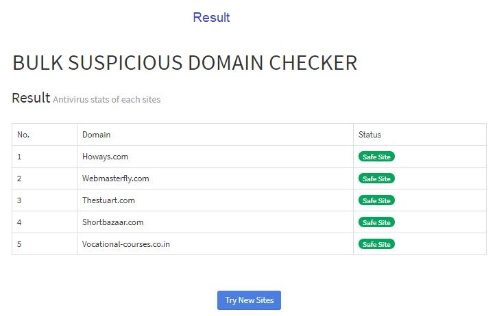 suspicious domain checker tool