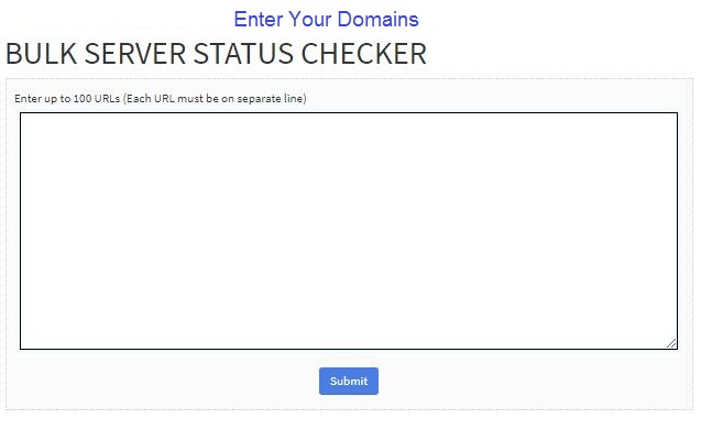 Bulk Server Status Checker Tool