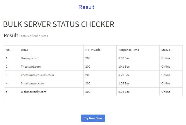 Bulk Server Status Checker