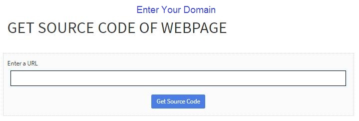 get source code of webpage