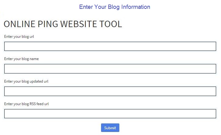 online web ping tool