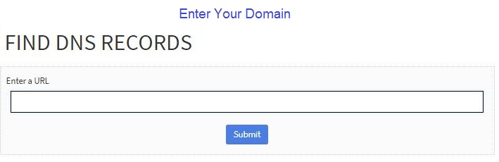Find DNS Records tool