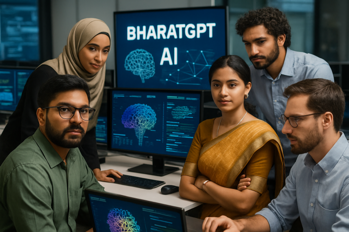 Researchers developing multilingual AI technology for BharatGen.