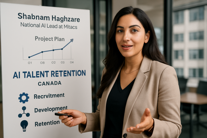 Shabnam Haghzare discussing AI talent strategies in Canada