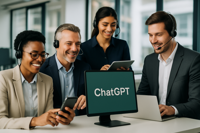 AI customer service using ChatGPT technology in action