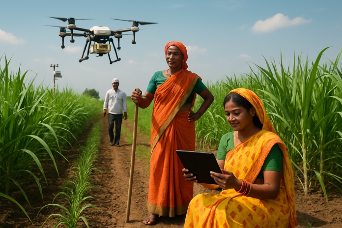 Maharashtra's AI agriculture policy in action with farmers