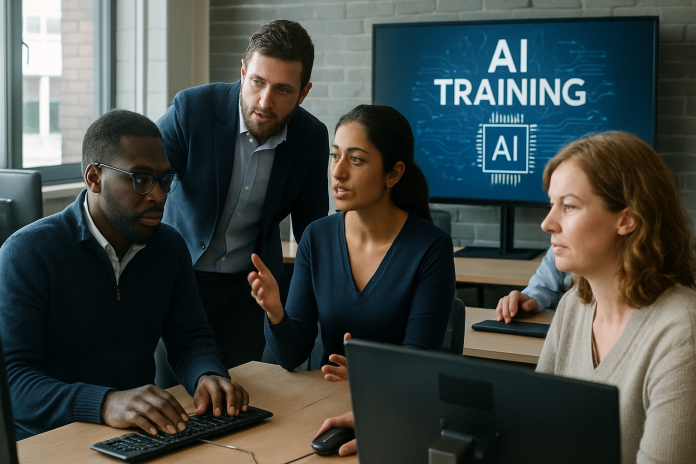 UK workers training for AI skills